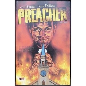 Preacher Book One Garth Ennis Steve Dillon Vertigo Graphic Novel Comic‎
